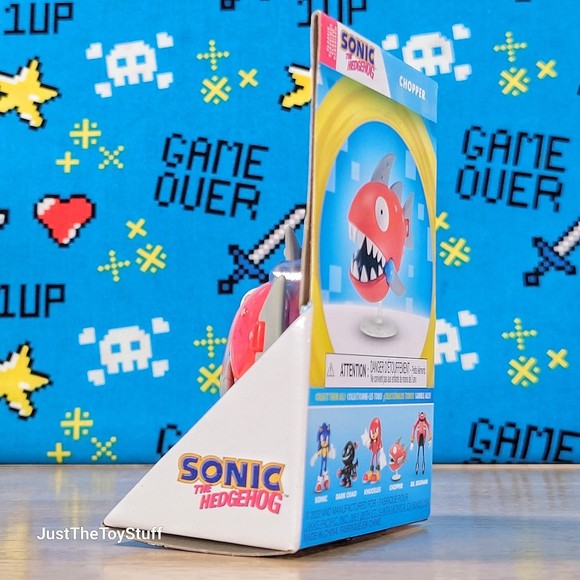 Jakks Pacific Sonic the Hedgehog Chopper 2.5" Collectible Video Game Figure New - Picture 5 of 11
